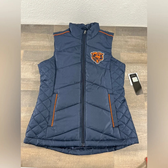 NEW Chicago Bears Puffer Vest - Picture 1 of 12